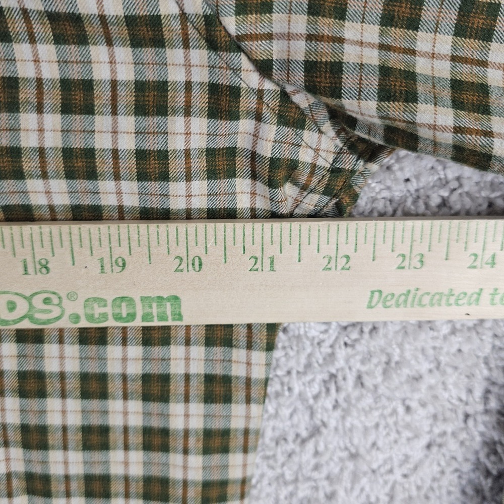 ExOfficio Plaid Flannel Long Sleeve Button Up Shirt Men's Medium Travel Shirt - Picture 3 of 11